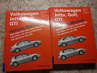 Volkswagen Jetta Golf GTI (A4) Service Manual 2 Volume Set PreOwned • $170