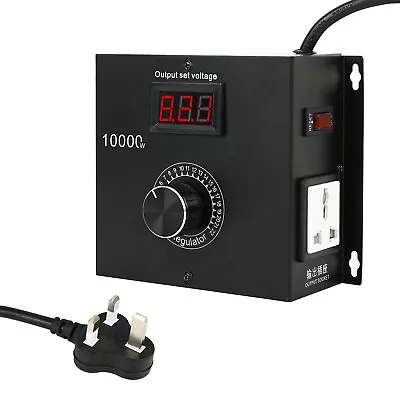 High-Power 10000W AC 220V SCR Voltage Regulator Motor FAN Speed Controller PE • £30.58