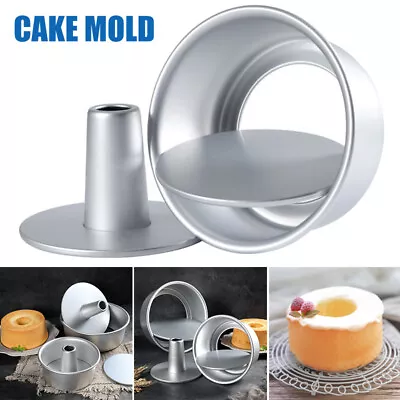 6/8 Inch Round Non Stick Bundt Cake Pan Tin Funky Ring Round Baking Tray Bakewar • $20.61