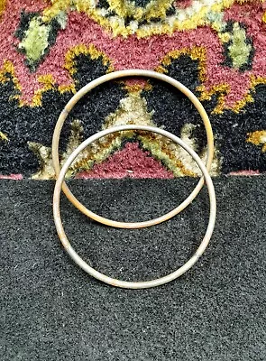 Lot Of 2 3.75 ID 3/16  Craft Metal Rings Multipurpose Welded O-Rings Ruff Serf. • $1