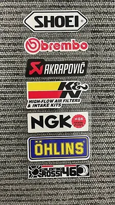 Shoei Ohlins Sticker Decal Sheet Car Dirt Motorcycle Motorcross MX PIT BIKE 0141 • $5.75