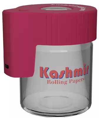 Magnifying Glass Jar LED Light 5.25 Oz Red Rechargable Cookie Jars By Kashmir • $13.99