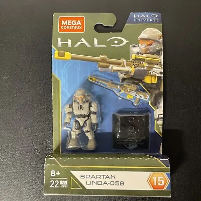 Mega Construx Halo Universe Series 15 SPARTAN LINDA 058 22pcs HDP49 NEW 🔥🔥 • $17.09