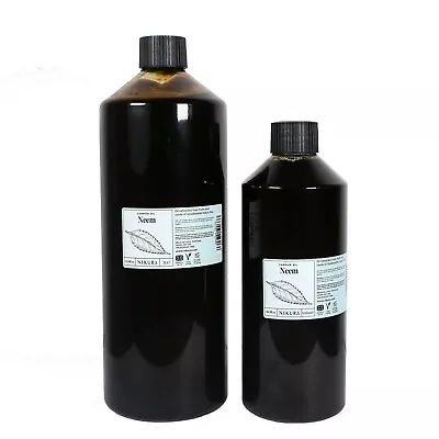 Nikura | 100% Pure Neem Oil Unrefined Cold Pressed 500 Ml 1 Litre • £9.95