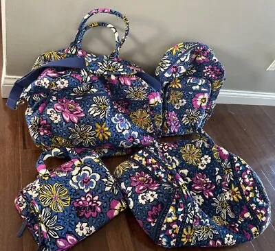 Vera Bradley African Violet Set Of 5 Preowned Great Condition • $105