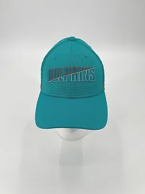 Miami Dolphins All Aqua W/ Two-tone Script Logo  *flex Fit* Hat • $20.99