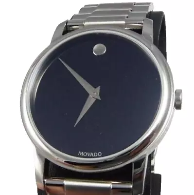 Movado LN Men's Museum Stainless Steel- U.S. Seller -With Box & Docs • $250