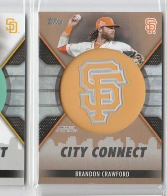 $2 • Buy 2023 Topps City Connect Gold Brandon Crawford #CC-BC 63/75  GIANTS