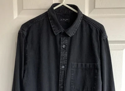 £2.99 • Buy Mens Shirt Size Small Chest 38  Small Black Cotton NEW LOOK Tunic Tshirt Jumper