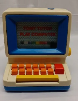 Vintage 1985 TOMY Tutor Play Computer Educational Learning Toy Tested Working • $31.50