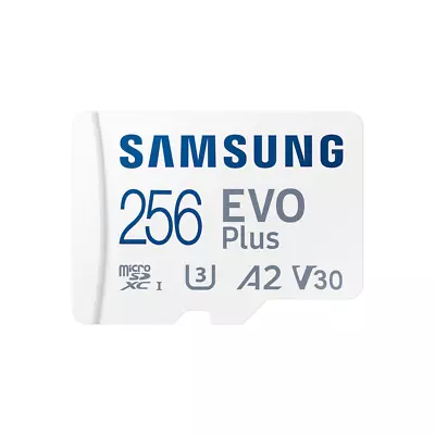 Samsung 256GB EVO Plus Micro SDXC Memory Card With Adaptor - 130MB/s • $54