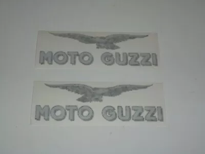 Moto Guzzi Tank Decal SET Die-cut 1100 Sport SILVER BLACK 160mm • $18.75