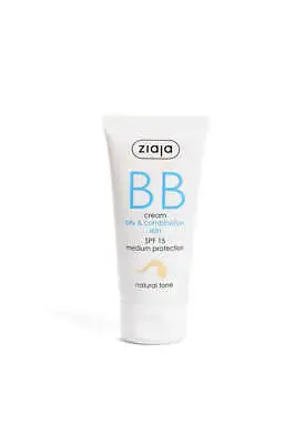 Ziaja Bb Cream For Oily & Combination Skin - Natural Tone 50 Ml OFFICIAL UK • £9.83