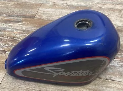 Harley Davidson Sportster Gas Tank Smaller Blue Oem Paint And Decals  • $109.95