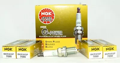 Set Of 4 NGK 7090 G-Power Nickel Performance Spark Plugs BKR5EGP • $16.99