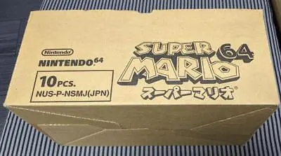 Super Mario 64 Original Japanese Shipping Carton Empty Box Nintendo 64 1996 • $599.99