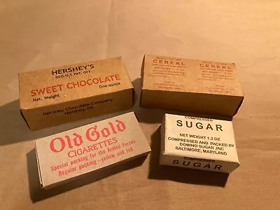 WWII US Army K-Ration 10-in-1 Ration Sugar CerealSweet Chocolate Box Lot • $11.99