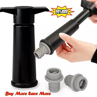 $6.52 • Buy 4Pcs Vacuum Pump Vacu Vin Wine Bottle Saver Seals Plugs Extra Silicone Stoppers