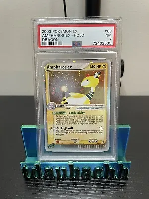 $45 • Buy Pokemon PSA 7 NM Ampharos Ex 89/97 EX Dragon Ultra Rare Holo 2003