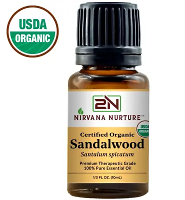 Organic Sandalwood Essential Oil USDA Certified 100% Pure Therapeutic Grade • $32.24