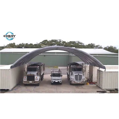 FREE SHIPPING 40'x40'X13' PE Fabric Canopy Cover Shipping Containers Shelter • $4949.10