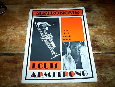 1960 METRONOME Jazz Magazine LOUIS ARMSTRONG Cover W/ NAT ADDERLEY & John Handy • $39.95