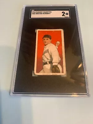 LOWEST EBAY PRICE FOR GRADE 1910 T206 Piedmont Iron Man Joe McGinnity HOF  SGC-2 • $275