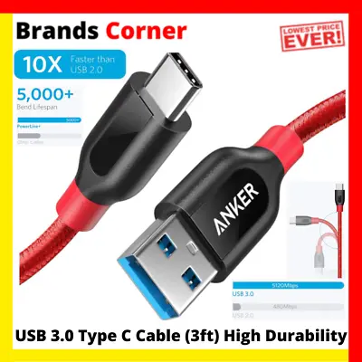 $24.98 • Buy USB Type C Cable, Anker Powerline+ USB C To USB 3.0 Cable (3ft), 30% OFF.