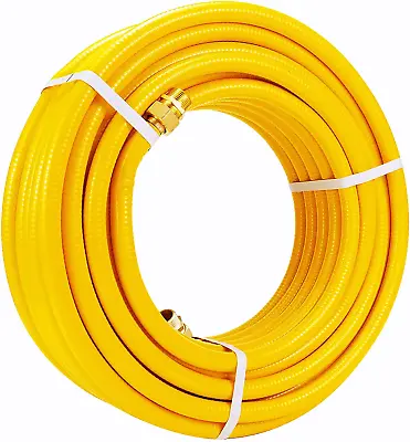 100Ft 3/4'' Natural Gas Hose Line Corrugated Stainless Steel Tubing With 2 Male  • $169.99