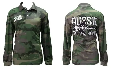 Wilson Venom Addict Brothers Camo Tournament Long Sleeve Fishing Shirt - UPF50+ • $59.95