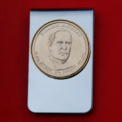 $15.95 • Buy US 2013 Presidential Dollar BU Unc Coin Money Clip NEW - William McKinley