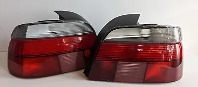 Tail Lights Fits For BMW E39  HELLA Clear Sedan Saloon Taillights Set  96 -99 • $187.11