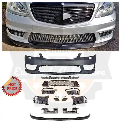 Mercedes Benz S63 Amg Facelift Front Bumper 07-12 S Class W/ Pdc W/ Cf Front Lip • $1170