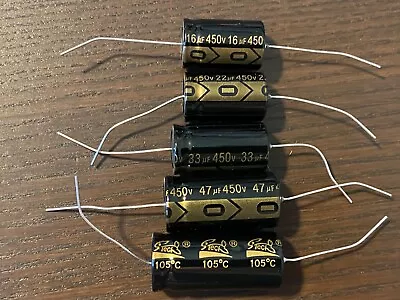 $1 • Buy New 450v Axial Capacitor 8 10 12 16 22 33 40 47 100 200 Uf Tube Amp Radio Repair