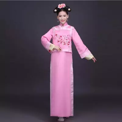 Hanfu New Blue And Pink The Qing Dynasty Princess Clothes Chines Costumes • $81.24