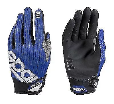 Sparco 002093AZ3L MECA 3 Mechanics Gloves Blue Large • $38.99