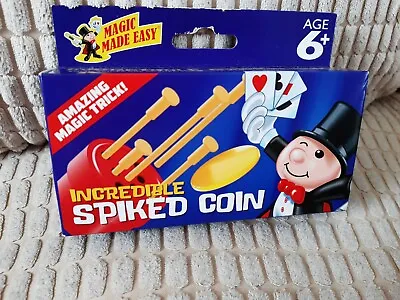 Incredible Spiked Coin Amazing Magic Trick! New Sealed.  • $5.04