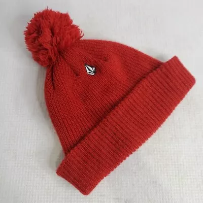 Volcom Men's Traders Beanie Hat Cap Red Apparel Snowboarding Ski Skate Cuff • $9.77