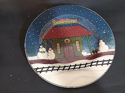 Warren Kimble Home For The Holidays Salad Plate By Sakura Train Station Motif • $19.79