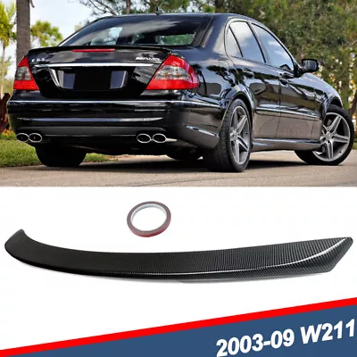 For 2003-09 Benz E-Class W211 E350 E63 AMG Style Carbon Fiber Look Rear Spoiler • $88.99