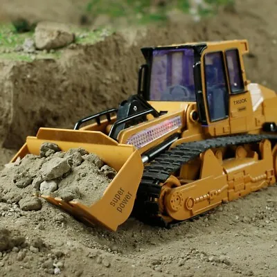 1:12 RC Excavator Shovel Remote Control Construction Bulldozer Light Kids Toy_CA • $85.73