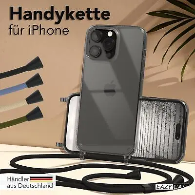 EAZY CASE Mobile For Apple IPHONE Phone Case Neck Strap Case Handykordel • £12.28