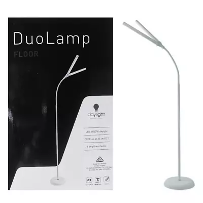 LED Duo Floor Lamp With 56 LEDs And 4 Brightness Levels Daylight - ON1530 • $149