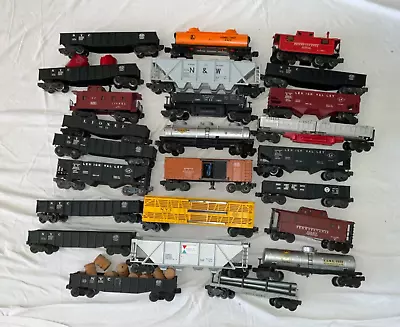 Huge Lot 25 Postwar 1950 Lionel Trains Freight Cars Very Good Condition Clean • $43