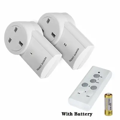 £15.73 • Buy Wireless Remote Control Sockets Programmable Electrical UK Plug Outlet Switch