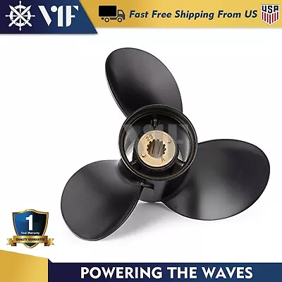 OEM 10 3/8x 14 Aluminum Outboard Propeller Fit Mercury 25-70HP 13 Spline RH • $65