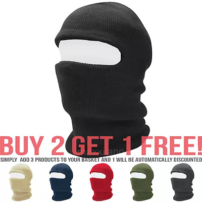 Ski Mask Winter Hat 1 One Hole Balaclava Hood Beanie Hats Tactical Warm Cap • $9.49