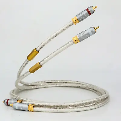 QED 6N OCC Silver Plated HiFi RCA Cable Subwoofer Audio Signature Cable • $62.14