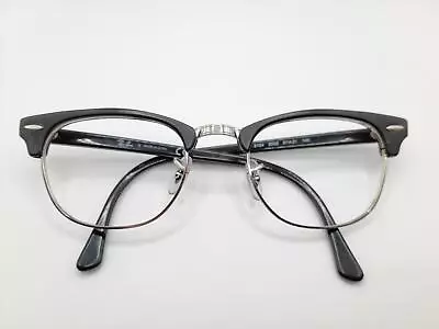 Ray-Ban 5154 Black And Silver Men's Clubhouse Eyeglasses Frames 51□21-145 • $40.45