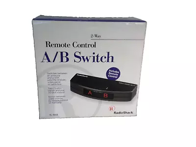 Radio Shack A/B Switch 2 Way With Remote Control #15-1968 • $59.99